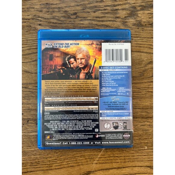 The A-Team Blu-Ray DVD Digital 2010 Action Film Liam Neeson Bradley Cooper Used - Picture 2 of 5
